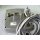 Bedienpanel / Terminal Halter Alu Kugelflex®  Starterset1 mit Anbindung Kugel 3001LW- Alu Platte rund Lochbild 40x40x40 mm z.B. für TOPCON Spurführungsystem M8