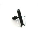 Edelstahl Smartphone/Handy Halter Kugelflex® zur Montage am Bügel / Rohr 14-30 mm 2- 77 x 140-180 mm  50