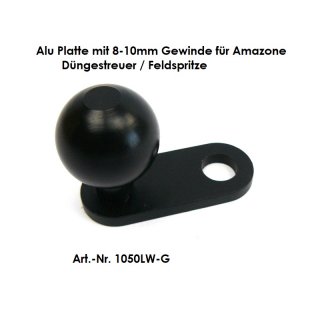 1050LW-G- Alu Platte mit 8-10 mm Gewindeloch für Amazone Düngesteuer/Feldspritze