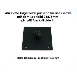 3088- Alu Platte Kugelflex®  mit Kugel f. ME Track-Guide III