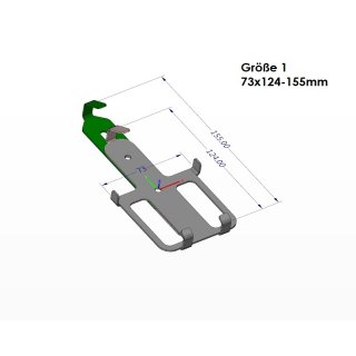 1 - 73 x 124-155 mm (vertikal)